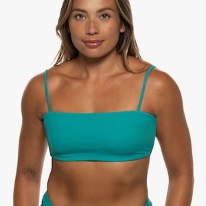 NWT Jolyn X Eryn Krouse 'Chika' bandeau bikini top size S, Coast